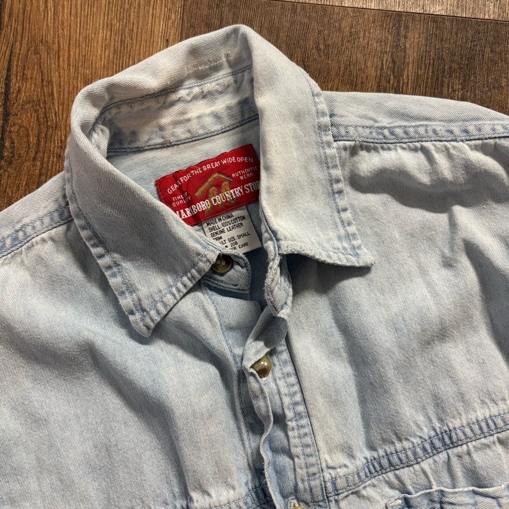 Marlboro country store VTG denim button down shirt - Picture 2 of 3
